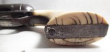 ANTIQUE FACTORY NICKEL COLT ETCH PANEL SINGLE ACTION ARMY REVOLVER from COLLECTING TEXAS – 44-40 with DECORATED IVORY GRIPS - Image 14 of 18
