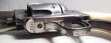 ANTIQUE FACTORY NICKEL COLT ETCH PANEL SINGLE ACTION ARMY REVOLVER from COLLECTING TEXAS – 44-40 with DECORATED IVORY GRIPS - Image 15 of 18