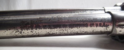 ANTIQUE FACTORY NICKEL COLT ETCH PANEL SINGLE ACTION ARMY REVOLVER from COLLECTING TEXAS – 44-40 with DECORATED IVORY GRIPS - Image 10 of 18