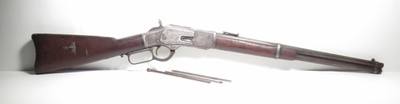 ANTIQUE WINCHESTER MODEL 1873 – 2ND MODEL CARBINE from COLLECTING TEXAS – FACTORY LETTER – O SO MEXICO - Image 1 of 23