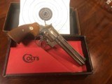 Colt Python 6 inch nickel .357 Magnum - 1 of 4