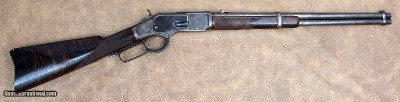 EXTRAORDINARILY RARE SRC WINCHESTER 1873 DELUXE SADDLE RING CARBINE 44 40