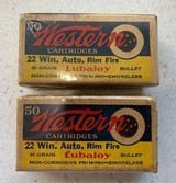 Western 22 Win. Auto Rim Fire - 2 Boxes of 50 Count each ( Box like new condition) - 1 of 1
