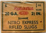 Remington Nitro Express - 20 Gauge 2 1/2" Rifled Shells - 5 Count - 1 of 2