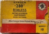 Kynoch .280 Rimless Ross Pattern - 1 of 2