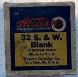 Western 32 S&W Blanks Centerfire - 32 Rounds - 1 of 2