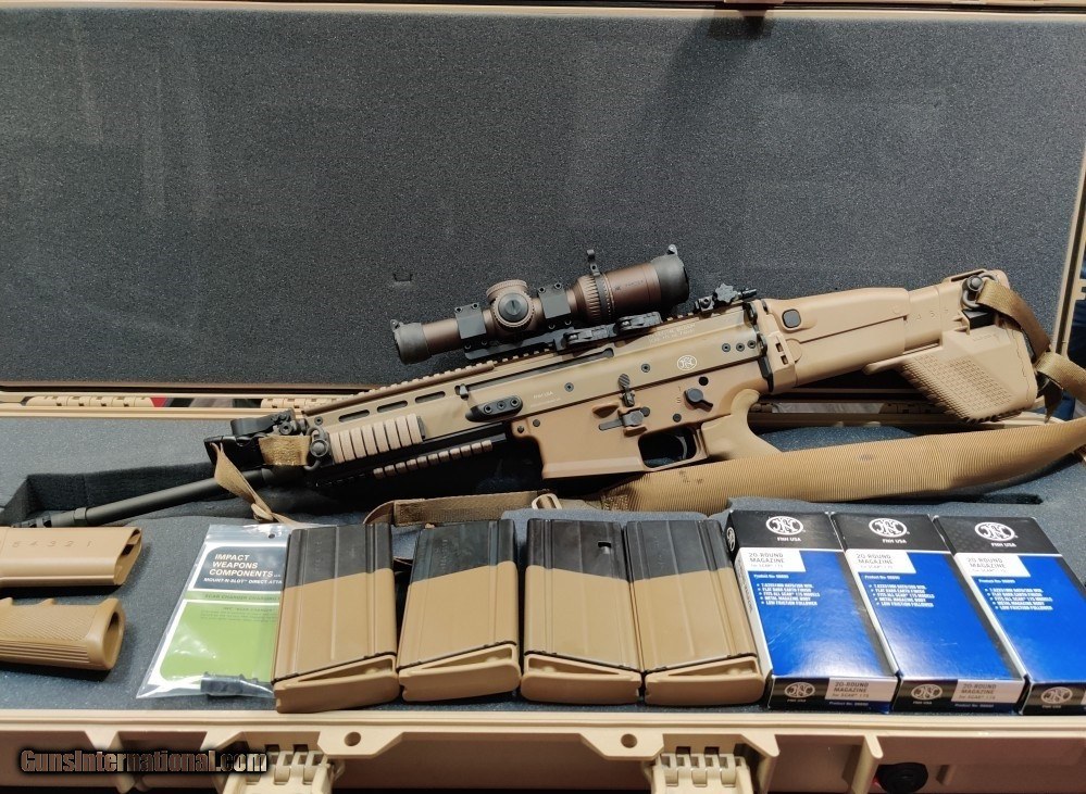 FN SCAR S FDE WITH VORTEX RAZOR HUGE PACKAGE