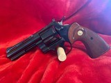Colt Python 357 4 inch Blued 1971 SUPER NICE w/Test Target - 1 of 16