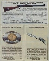 94 Winchester Bald Eagle Commemorative 1982 purchase option knife set - 1 of 7