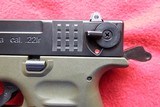 ISSC M22 .22LR.Green/Black Pistol - 4 of 8