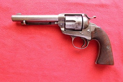 Colt Bisley, 38 Colt caliber.5 1/2" barrel.VERY RAREOnly 412 were made in this caliber. - Image 1 of 11