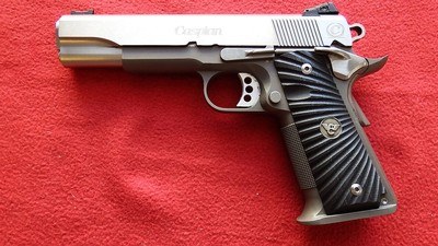 1911 .45 ACP custom built pistol ON a - Image 1 of 8