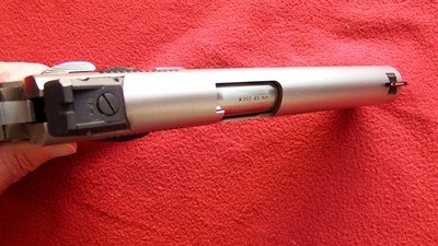1911 .45 ACP custom built pistol ON a - Image 4 of 8
