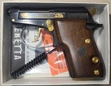 Beretta 21 A Bobcat Engraved 22 LR Wood DA Flip Barrel Limited Edition - 1 of 8
