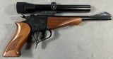 THOMPSON CENTER CONTENDER .22 HORNET WITH BUSHNELL 2.5X SCOPE - 1 of 14