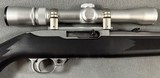 RUGER 10/22 STAINLESS/SYNTHETIC .22 LONG RIFLE WITH WEAVER 2.5-7X28 RIMFIRE SCOPE - 3 of 21