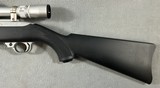 RUGER 10/22 STAINLESS/SYNTHETIC .22 LONG RIFLE WITH WEAVER 2.5-7X28 RIMFIRE SCOPE - 6 of 21