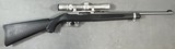 RUGER 10/22 STAINLESS/SYNTHETIC .22 LONG RIFLE WITH WEAVER 2.5-7X28 RIMFIRE SCOPE - 1 of 21