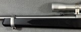 RUGER 10/22 STAINLESS/SYNTHETIC .22 LONG RIFLE WITH WEAVER 2.5-7X28 RIMFIRE SCOPE - 8 of 21