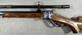 SCHUETZEN GUN CO. 1874 FREUND SHARPS, .40-82 SILHOUETTE WITH MVA 6X SCOPE - 8 of 25