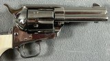 COLT, SINGLE-ACTION ARMY, .44-40 WCF, 3RD GEN, 3 1/2" NICKEL. - 8 of 20