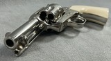 COLT, SINGLE-ACTION ARMY, .44-40 WCF, 3RD GEN, 3 1/2" NICKEL. - 5 of 20
