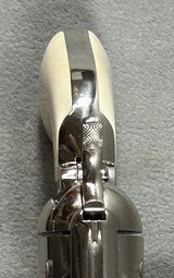 COLT, SINGLE-ACTION ARMY, .44-40 WCF, 3RD GEN, 3 1/2" NICKEL. - 14 of 20