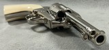COLT, SINGLE-ACTION ARMY, .44-40 WCF, 3RD GEN, 3 1/2" NICKEL. - 11 of 20