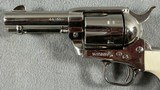 COLT, SINGLE-ACTION ARMY, .44-40 WCF, 3RD GEN, 3 1/2" NICKEL. - 2 of 20