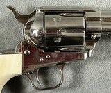 COLT, SINGLE-ACTION ARMY, .44-40 WCF, 3RD GEN, 3 1/2" NICKEL. - 9 of 20