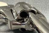 COLT, SINGLE-ACTION ARMY, .44-40 WCF, 3RD GEN, 3 1/2" NICKEL. - 12 of 20