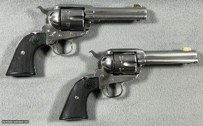 RUGER NEW VAQUEROS .357 MAG, MATCHING PAIR, ***SASS COWBOY ACTION COMPETITION READY***
