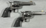 RUGER NEW VAQUEROS .357 MAG, MATCHING PAIR, ***SASS COWBOY ACTION COMPETITION READY*** - 1 of 20