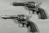 RUGER NEW VAQUEROS .357 MAG, MATCHING PAIR, ***SASS COWBOY ACTION COMPETITION READY*** - 2 of 20