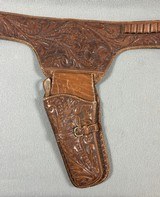 WESTERN 2 GUN BUSCADERO / HOLLYWOOD STYLE HOLSTERS AND BELT - 6 of 13
