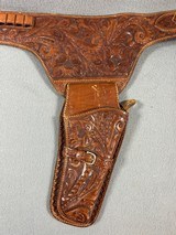 WESTERN 2 GUN BUSCADERO / HOLLYWOOD STYLE HOLSTERS AND BELT - 5 of 13
