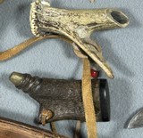 MOUNTAIN MAN POSSIBLES BAG WITH POWDER HORN & ACCYS. - 4 of 6