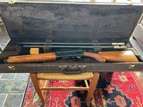 Browning Belgium Shotguns - A5
Light 12 Round Knob Long Tang two barrel set with case - 2 of 12