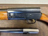 Browning Belgium Shotguns - A5
Light 12 Round Knob Long Tang two barrel set with Browning case - 6 of 12