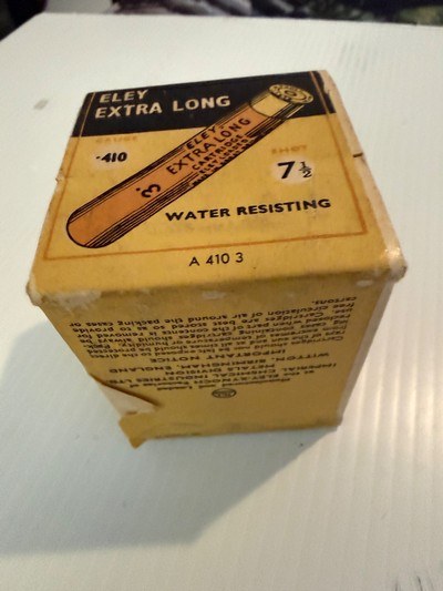 ELEY Extra Long 410 shotshell 3 inch sealed box 1940’s - Image 1 of 5