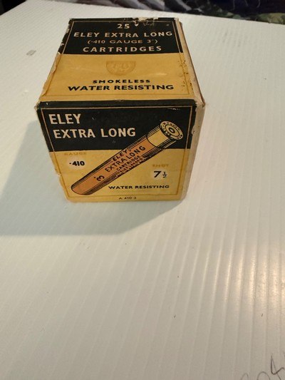 ELEY Extra Long 410 shotshell 3 inch sealed box 1940’s - Image 4 of 5