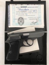 WTS: PPK/S in .22 LR cal. Manurhin produced LNIB with papers and test target. Mint condtion example of this iconic pistol. - 2 of 7