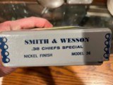 WTS: Smith & Wesson Mod. 36 Nickel finish LNIB. Matching numbered box, mint condition, papers and tools included. Mint revolver! - 11 of 11