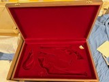 WTS: Colt 1860 Single Action Revolver Display Case designed for two 1860 Revolvers . Colt logo on front for two 7 1/2