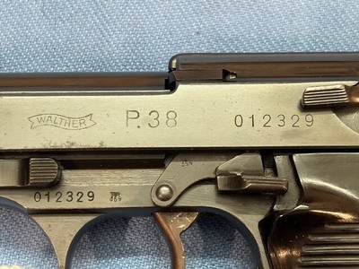 WTS: Walther P38 0 series, 3rd variation Exc. Cond. All Matching except the Mag. Super nice early pistol. - Image 2 of 15