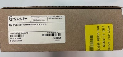 WTS:Dan Wesson Specialist Commander .45ACP LNIB - Image 7 of 9