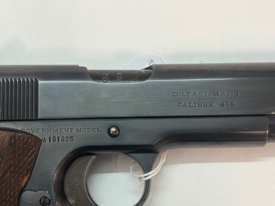 WTS: Colt 1911 British contract .455 Eley shipped in April 1918 to UK 1of100 in that shipment - Image 3 of 10