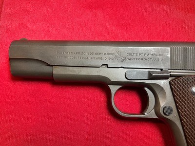 Colt 1911, M1911A1, .45ACP, US Army, Made in 1941 with US Holster, SN#739765 - Image 4 of 15
