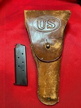 Colt 1911, M1911A1, .45ACP, US Army, Made in 1941 with US Holster, SN#739765 - Image 11 of 15