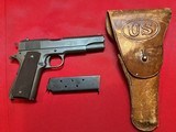 Colt 1911, M1911A1, .45ACP, US Army, Made in 1941 with US Holster, SN#739765